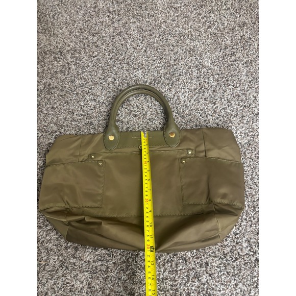 Marc by Marc Jacobs Olive Green Nylon Leather Trim Tote Bag - Picture 3 of 8